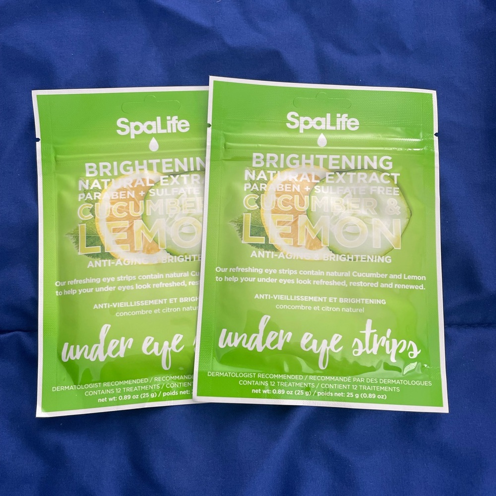 SpaLife Brightening Cucumber & Lemon Under Eye Strips